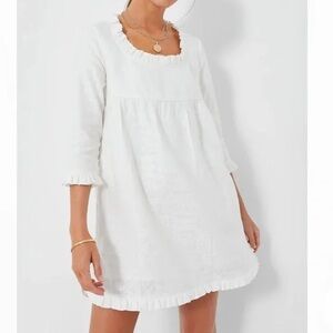Tuckernuck White cross stitch Clara  Dress